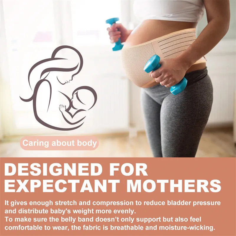 cintura di supporto per la maternità rete traspirante fascia di supporto per la pancia della gravidanza supporto per la schiena pelvica must-have della gravidanza  big image 1