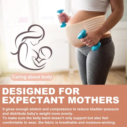 Schwangerschafts-Stützgürtel Netz Atmungsaktives Schwangerschafts-Bauchstützband Becken-Rückenstütze Schwangerschafts-Must-Haves