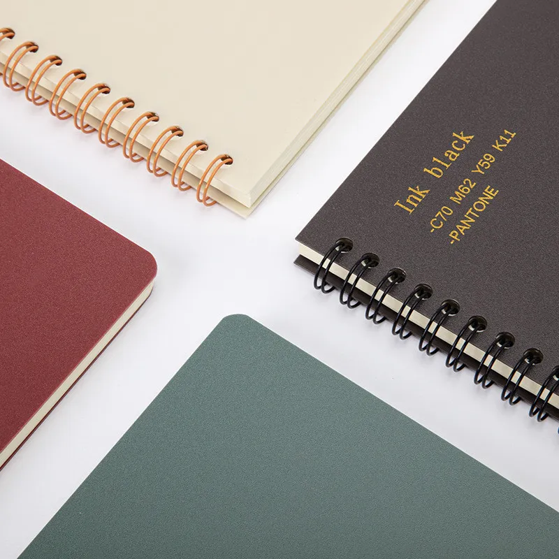 A5 Spiral Notebook Hardcover 80 Sheets Thick Wirebound Journal Notepad Office School Supply Stationery  image 3