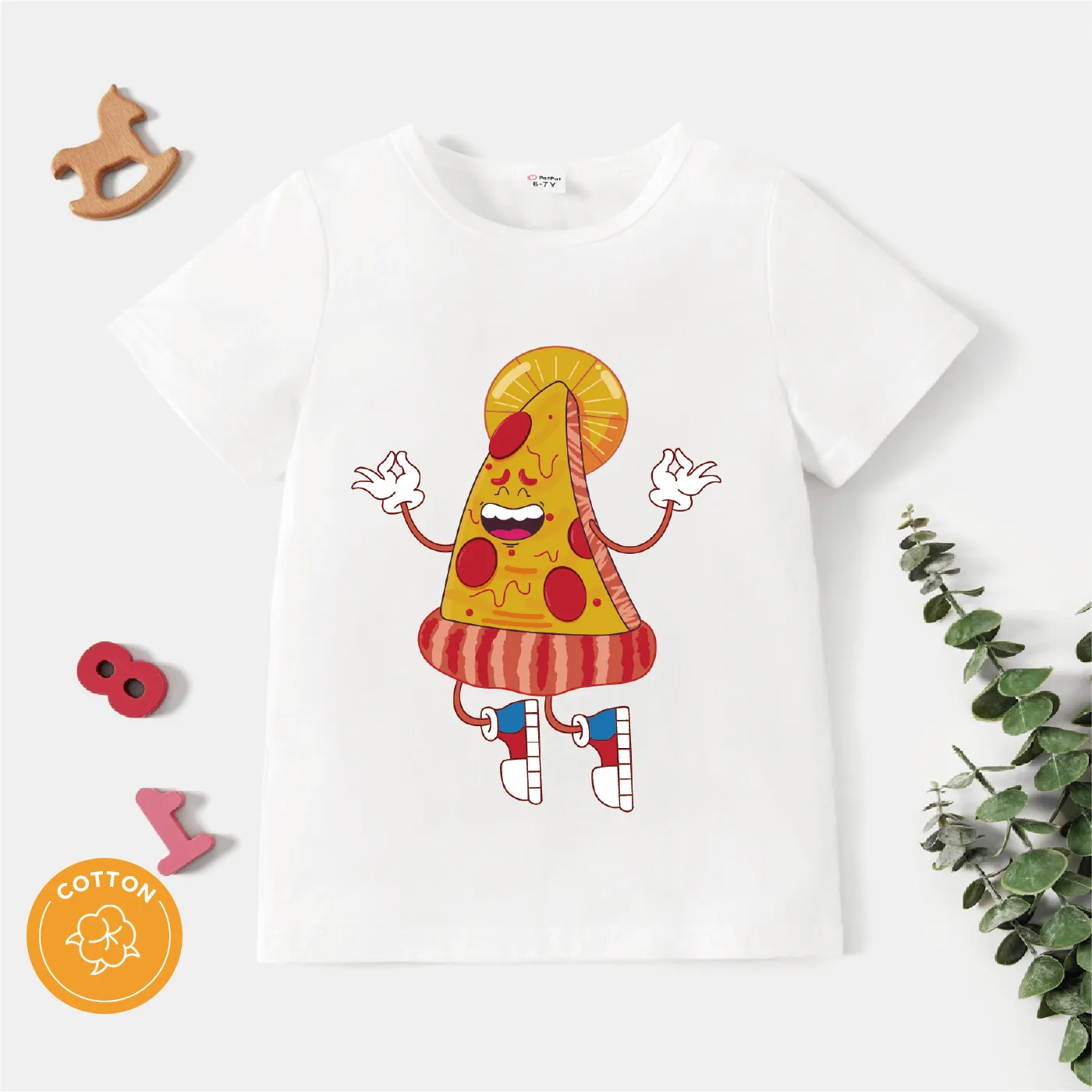

Kid Boy Food Print Short-sleeve Cotton Tee
