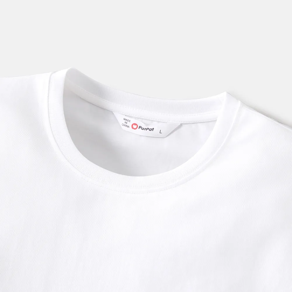 Go-Neat Water Repellent and Stain Resistant Family Matching Solid Short-sleeve Tee big image 9