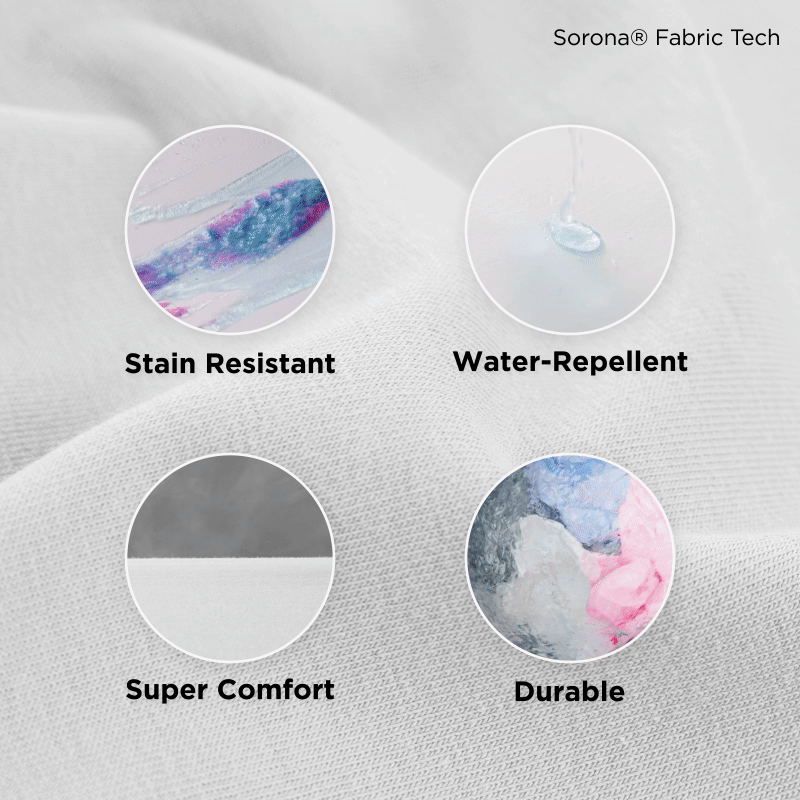 Go-Neat Resistente à água & manchas Calções de cor sólida elásticos para menino Branco big image 2