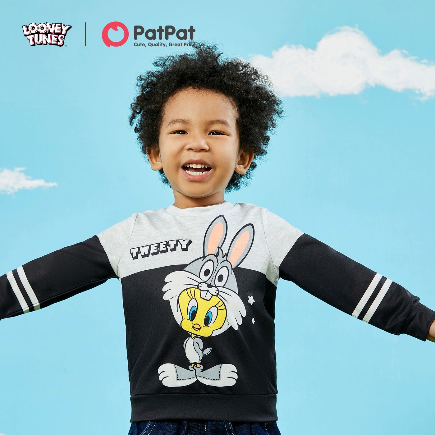 

Looney Tunes Toddler Girl/Boy Letter Characters Print Sweatshirt
