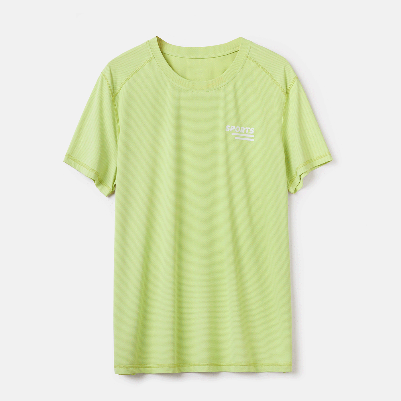 Activewear Anti-UV Men Glow In The Dark Print Short-sleeve Sports Tee lightgreen image 3