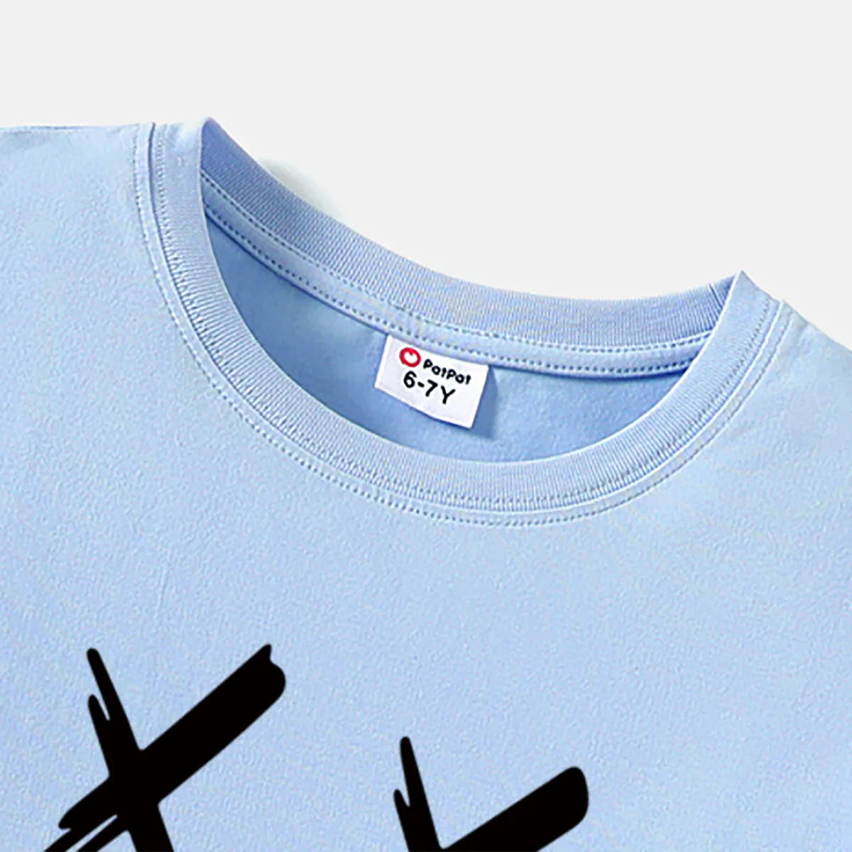 [4Y-14Y] Go-Neat Water Repellent and Stain Resistant Kid Boy Face Graphic Print Short-sleeve White Tee  big image 7