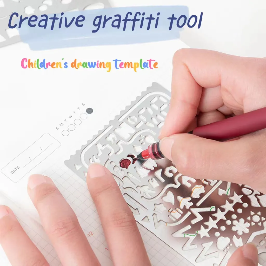 3-pack Metal Stencil Bookmark DIY Stencil Templates for Engraving Painting Scrapbooking