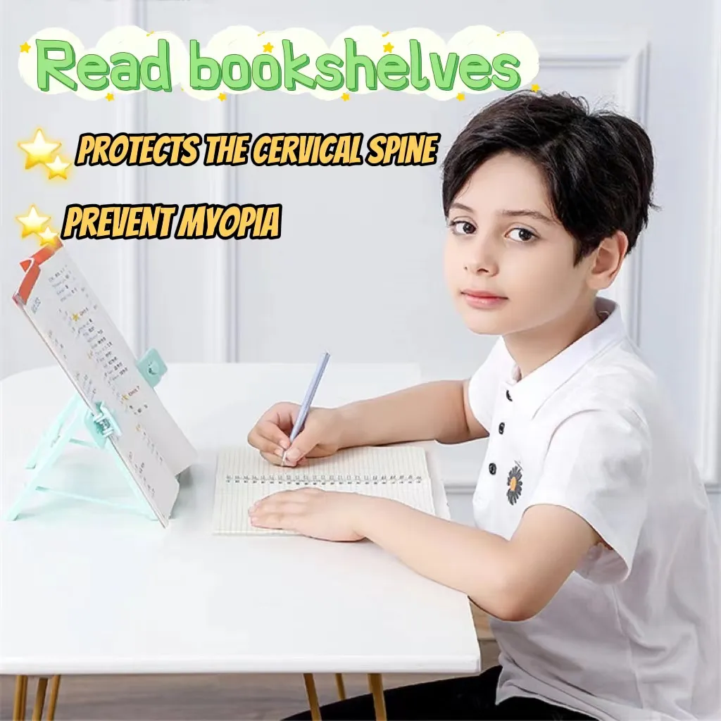 Multifuction Kids Book Stand Holder Portable Foldable Bookend Bookstand Reading Support Office Accessories
