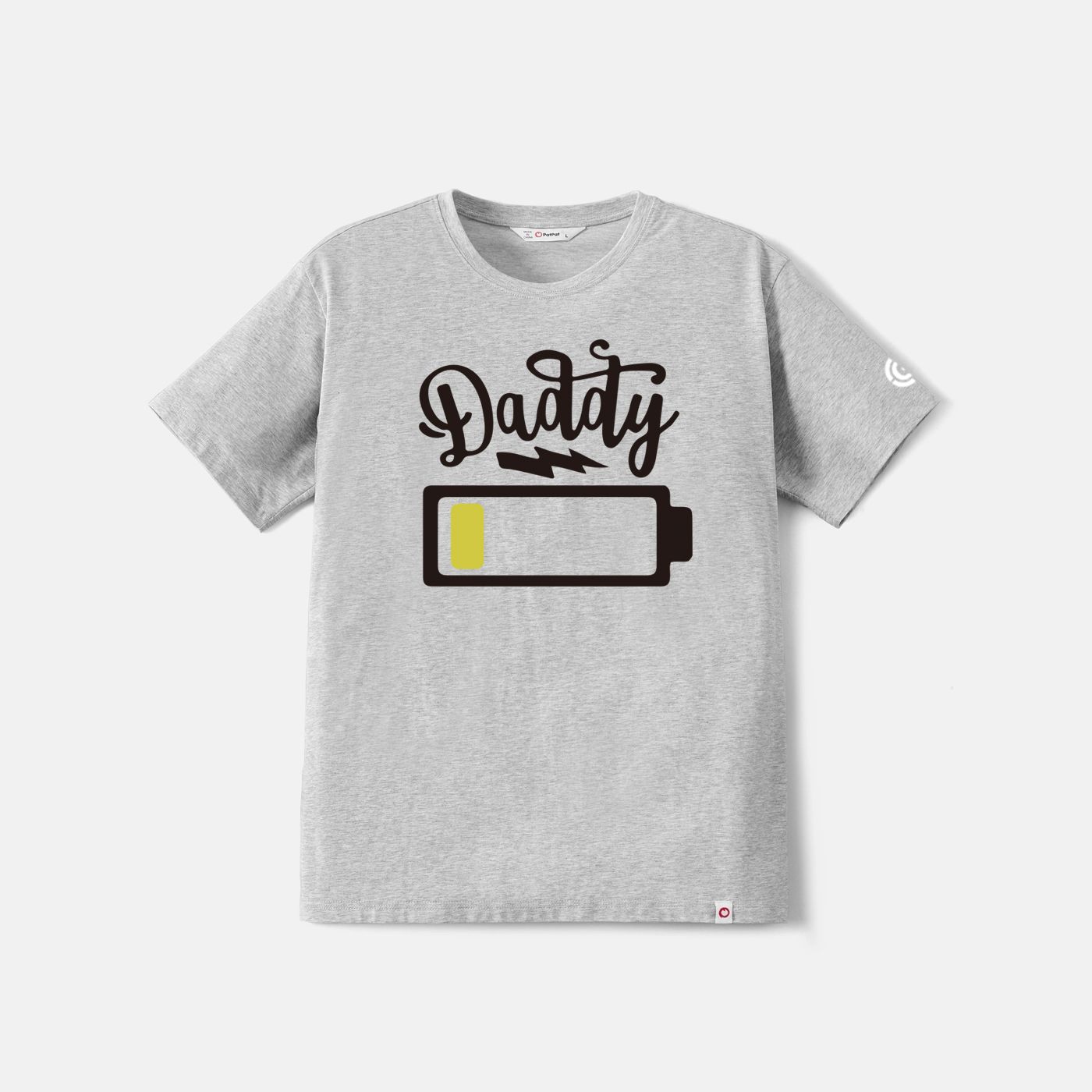 

Go-Neat Water Repellent and Stain Resistant Family Matching Progress Bar & Letter Print Short-sleeve Tee