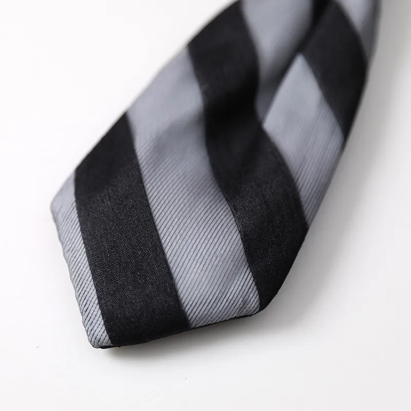 cravate pré-nouée en maille à rayures illuminées pour enfant garçon Noir/ Blanc big image 1