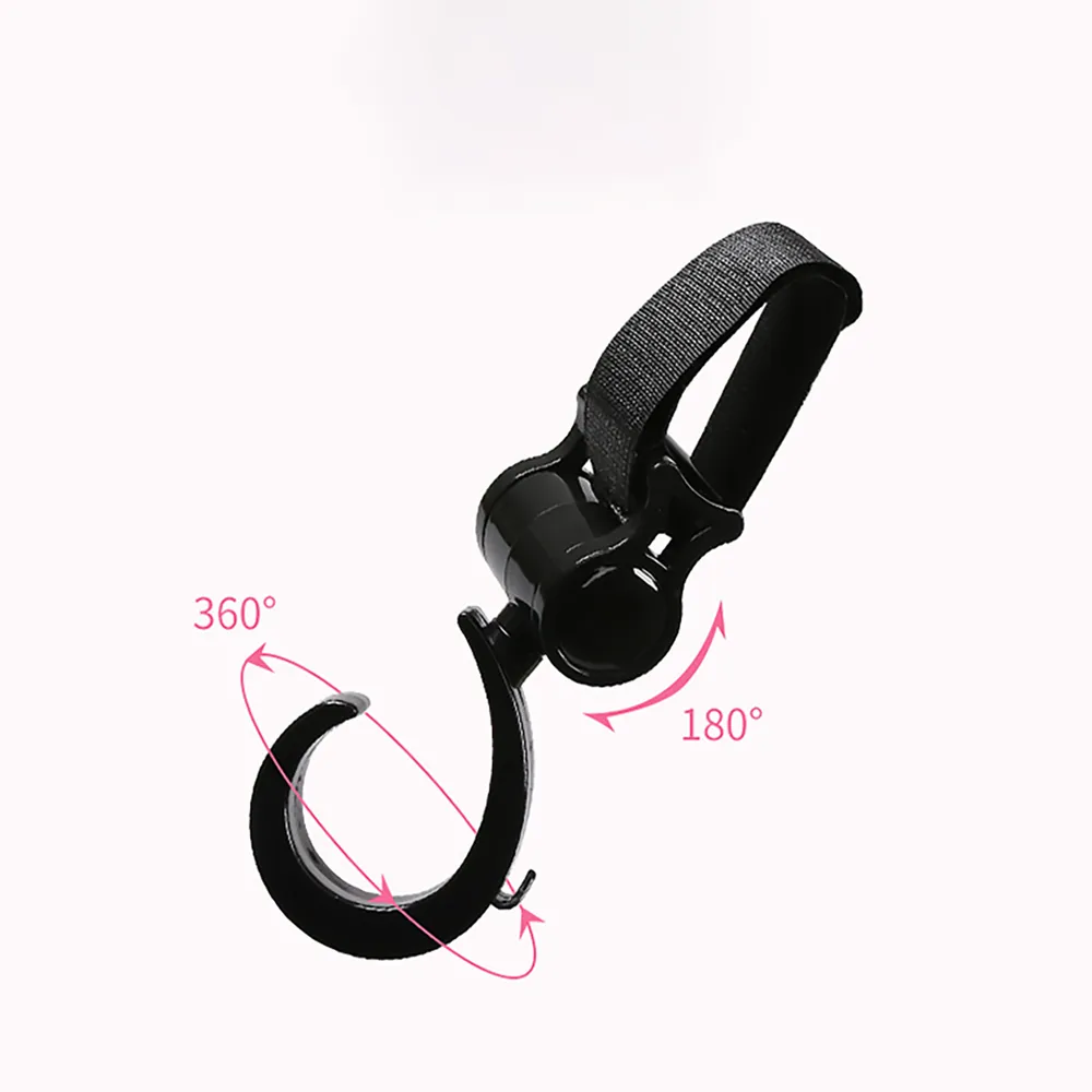 Stroller Hooks Multifunction 360° Rotating Firm Non-Slip Hooks Stroller Accessories big image 4
