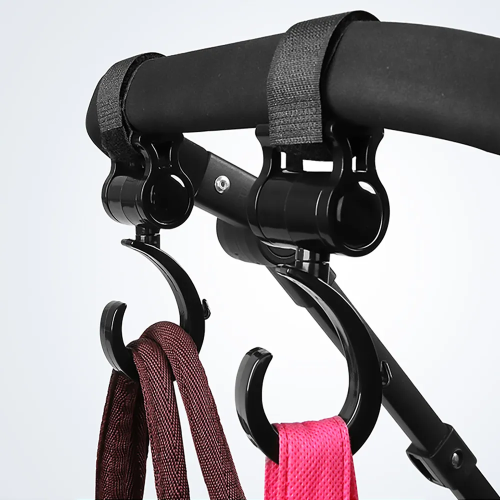 Stroller Hooks Multifunction 360° Rotating Firm Non-Slip Hooks Stroller Accessories big image 5