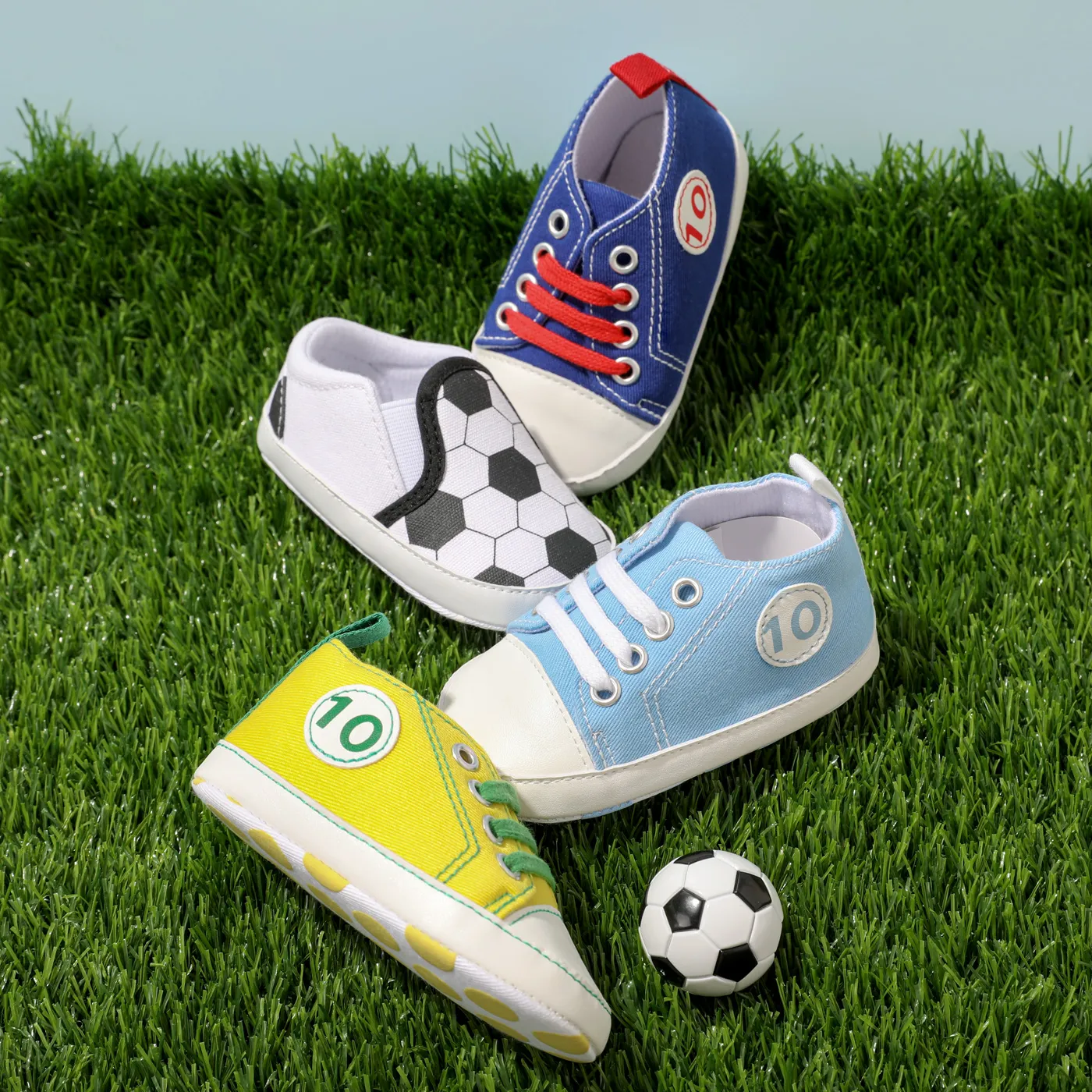 Baby / Toddler Letter Graphic Lace Up Prewalker Shoes  image 5