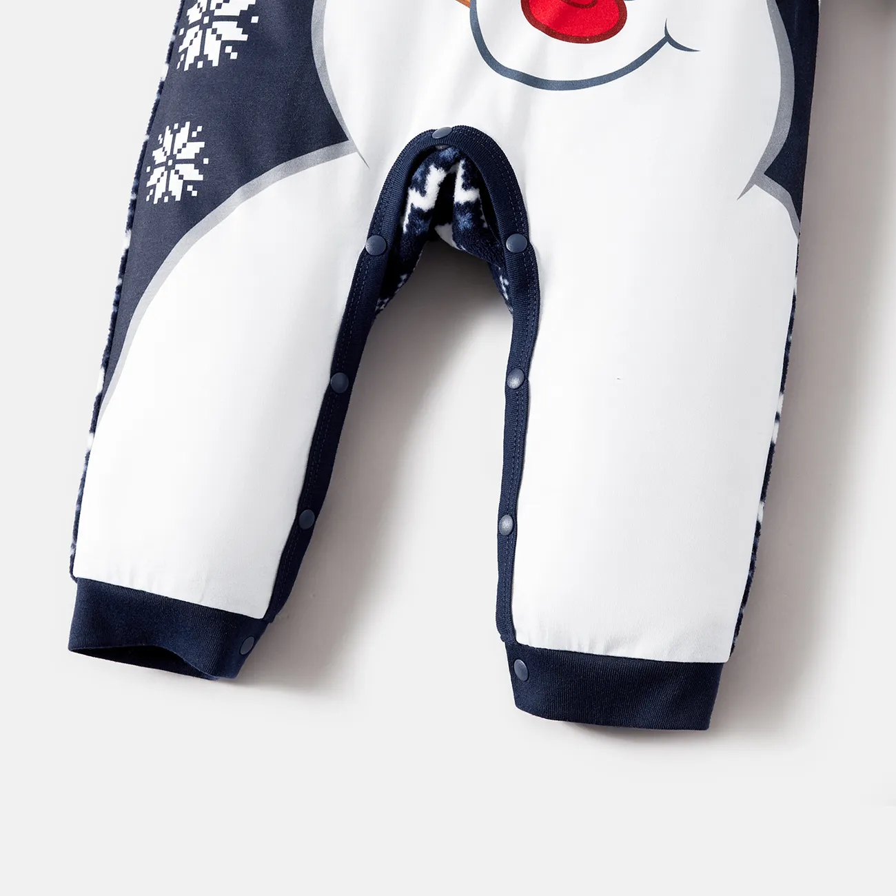 Frosty The Snowman Natal Look de família Manga comprida Conjuntos de roupa para a família Pijamas (Flame Resistant) Azul Claro big image 1