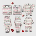 Christmas Family Matching Allover Xmas Tree Print Long-sleeve Pajamas Sets (Flame Resistant)  image 2