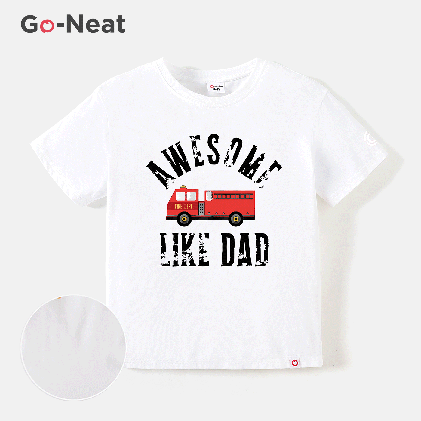 Go-Neat Fleckenbeständig Kleinkinder Jungen Verkehrsmittel Kurzärmelig T-Shirts