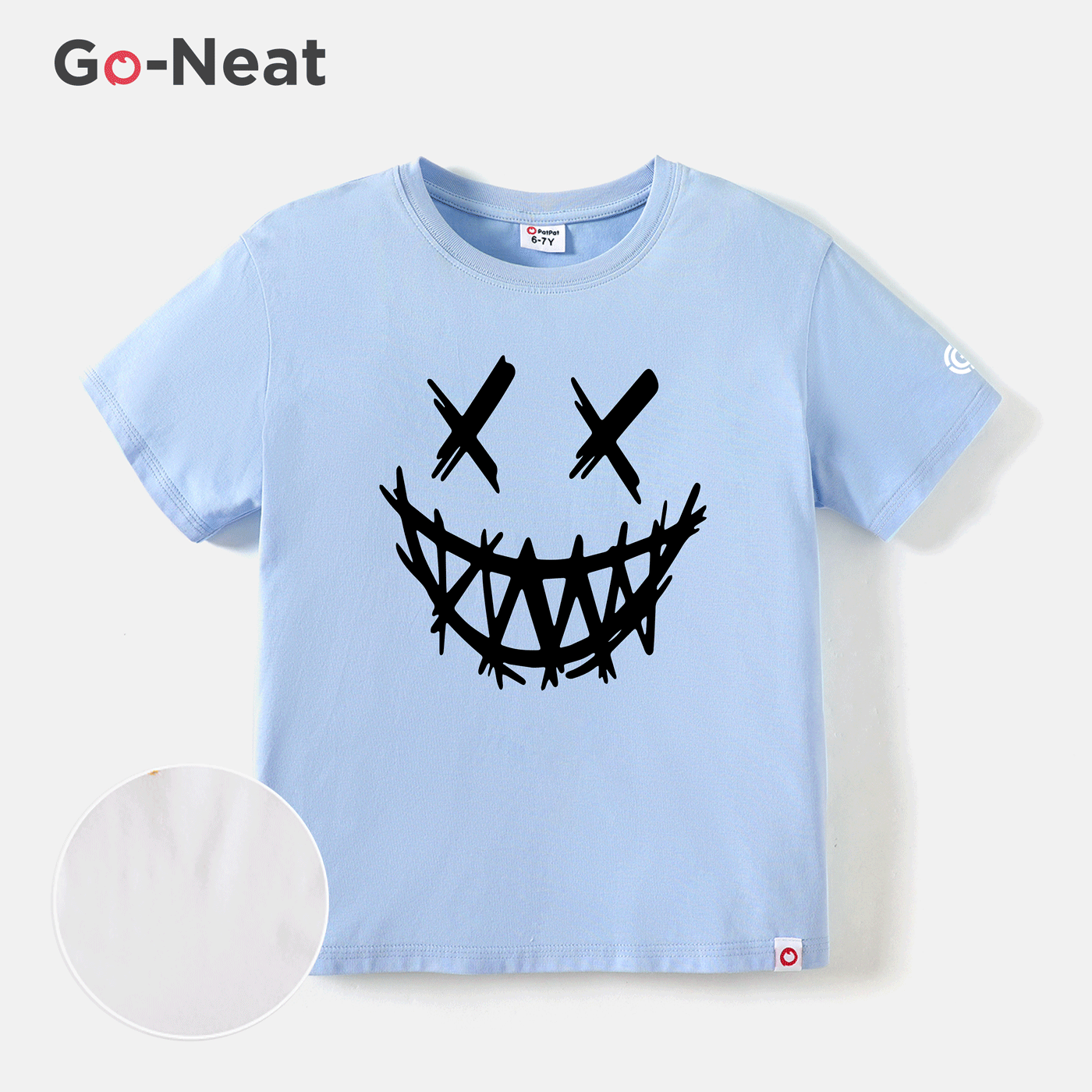[4Y-14Y] Go-Neat Water Repellent and Stain Resistant Kid Girl Letter Figure Print Short-sleeve Tee
