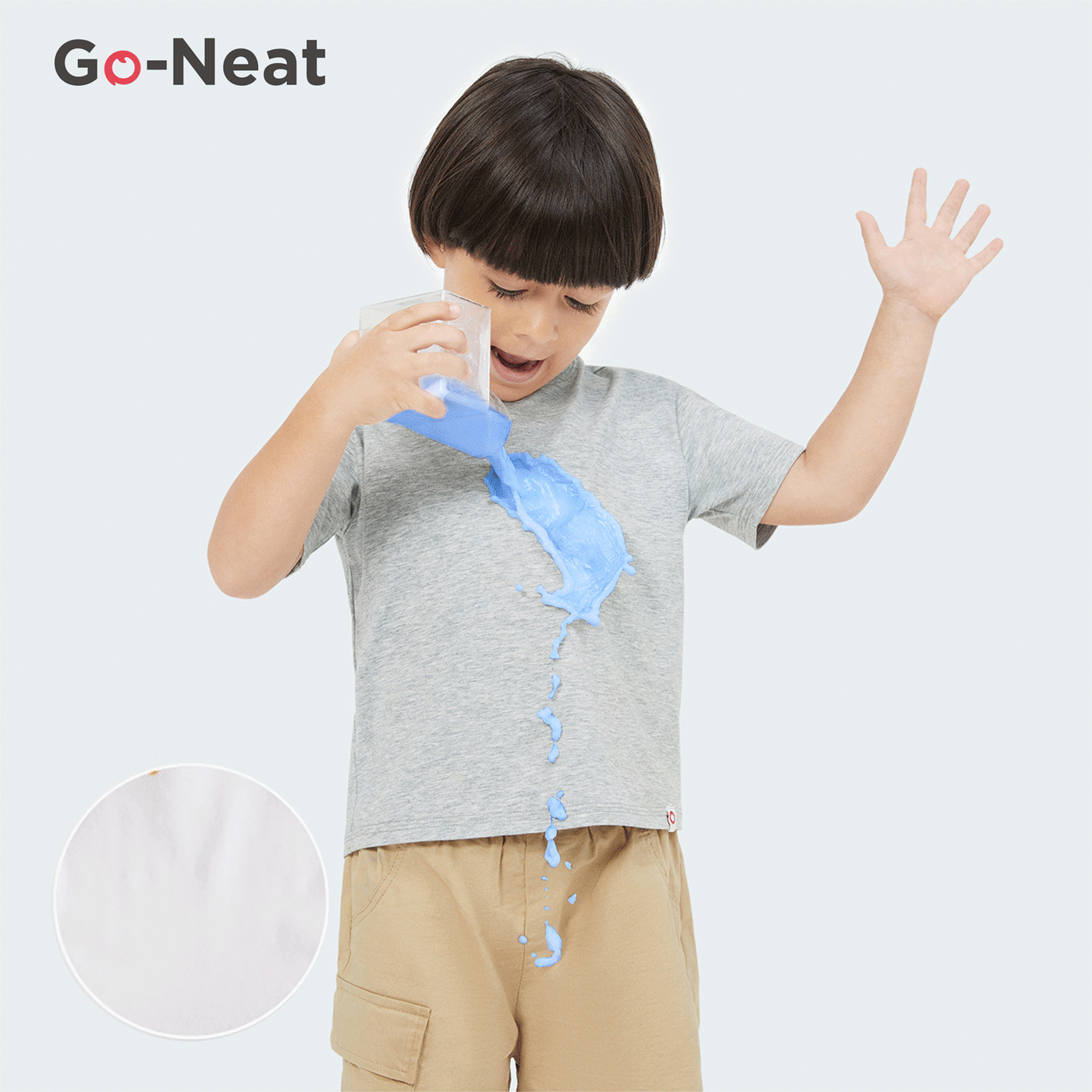 Go-Neat Résistant aux taches Tenues de famille assorties Tenues pour Soeur Et Frère Couleur unie Manches courtes Hauts