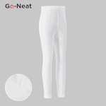Go-Neat Water Repellent and Stain Resistant Mommy and Me 95% Cotton Solid Leggings White