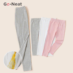Go-Neat Water Repellent and Stain Resistant Mommy and Me 95% Cotton Solid Leggings flowergrey