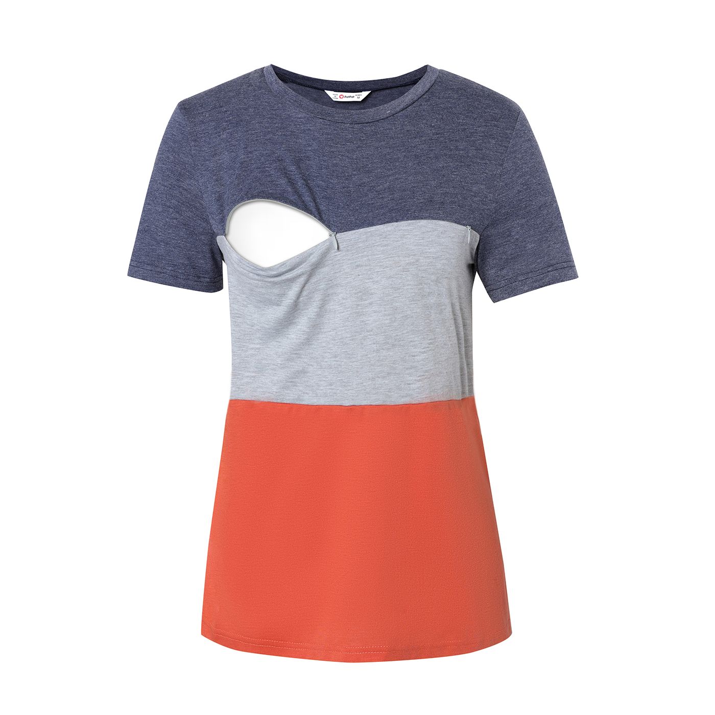 

Nursing Color Block Short-sleeve Tee