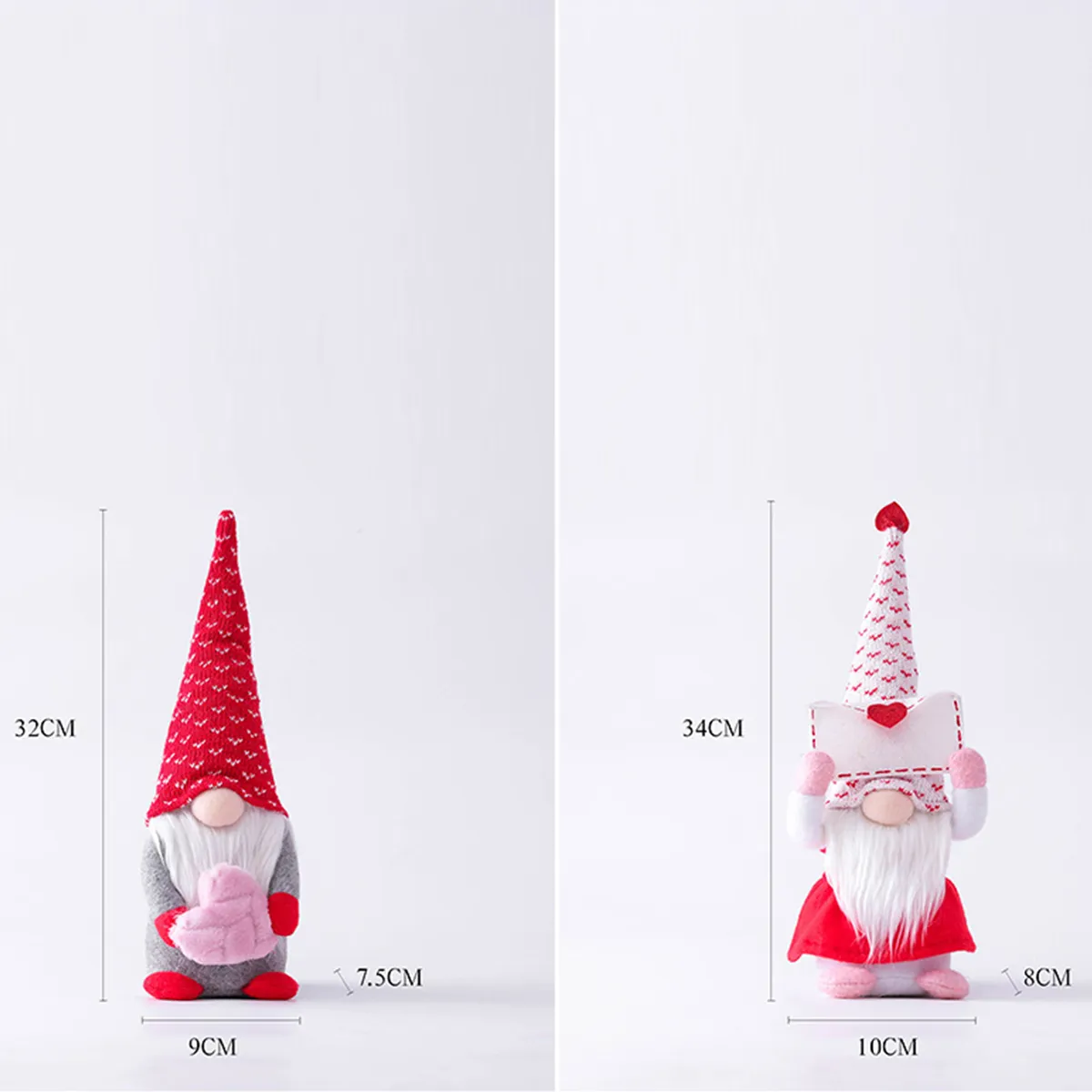 1Pc Valentines Day Decorations Gnome Plush Dolls Ornaments Perfect Valentine's Gifts Home Tabletop Decor  image 3
