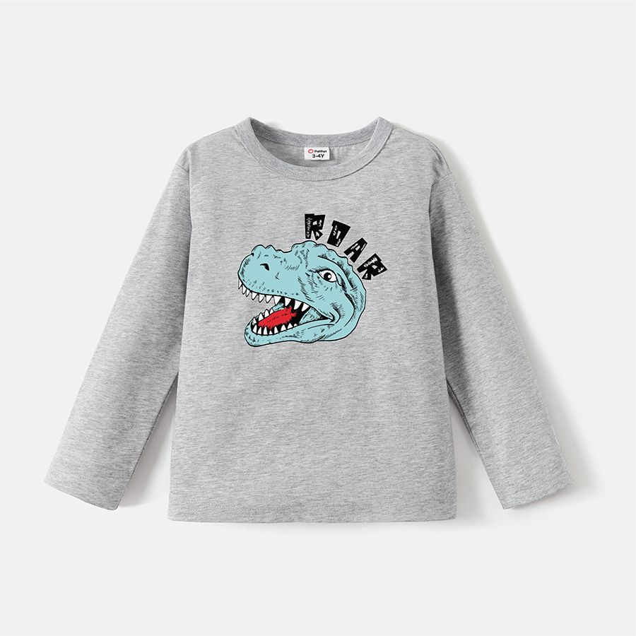 

Go-Neat Water Repellent and Stain Sibling Matching Dinosaur Print Long-sleeve Tee
