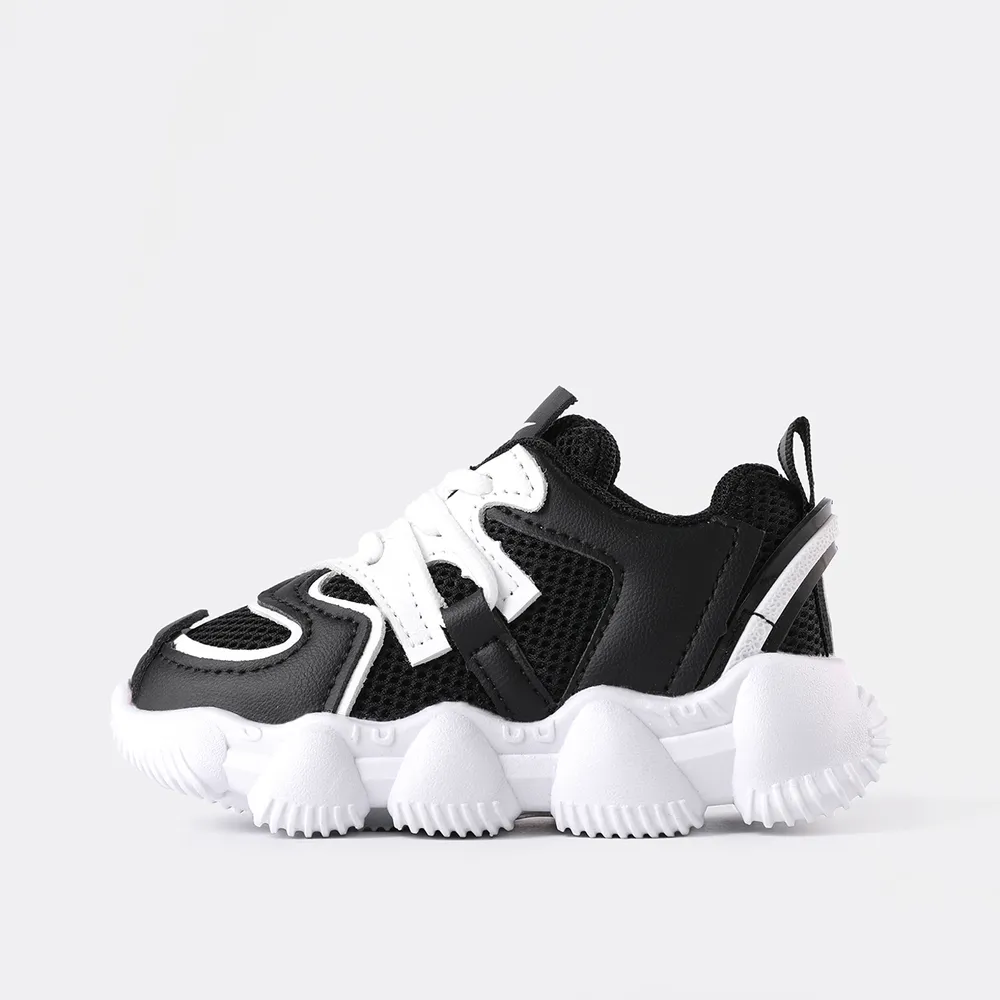 Toddler Breathable Mesh Panel Chunky Sneakers big image 2