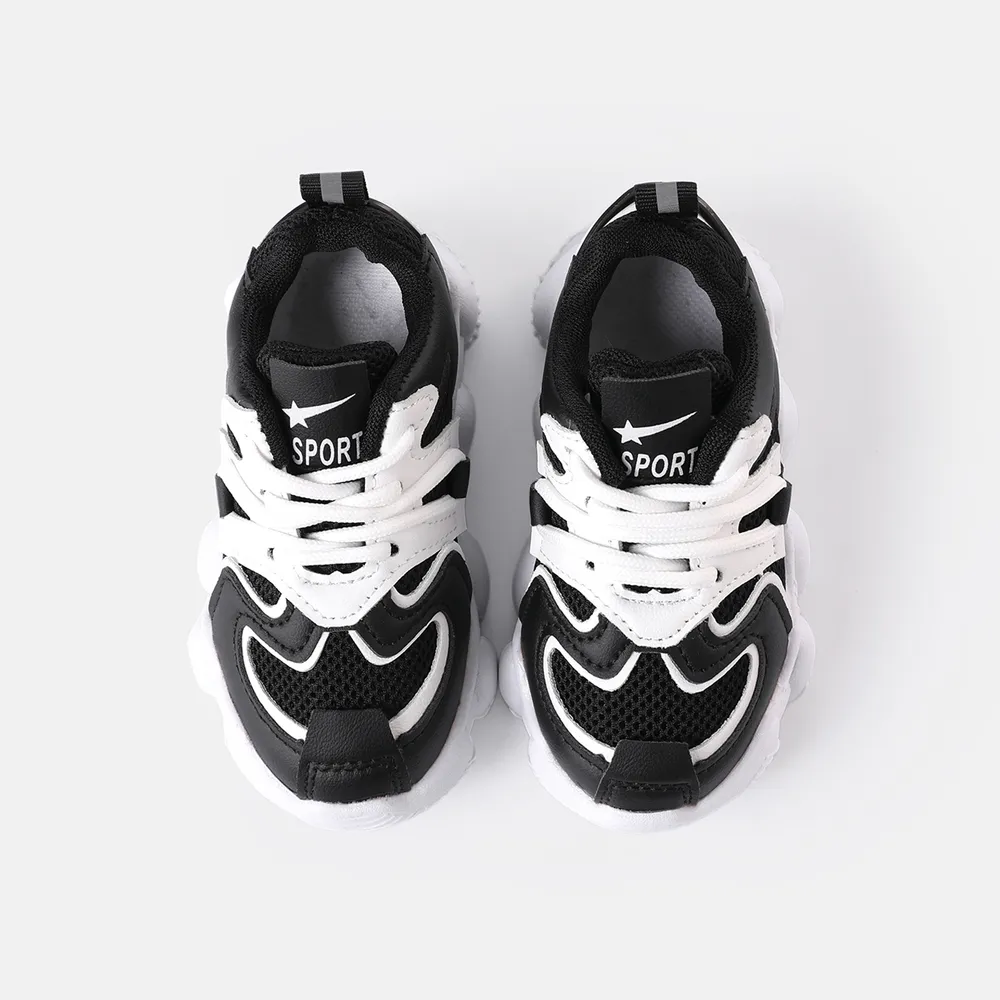 Toddler Breathable Mesh Panel Chunky Sneakers big image 3