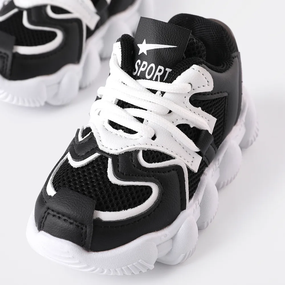 Toddler Breathable Mesh Panel Chunky Sneakers big image 5