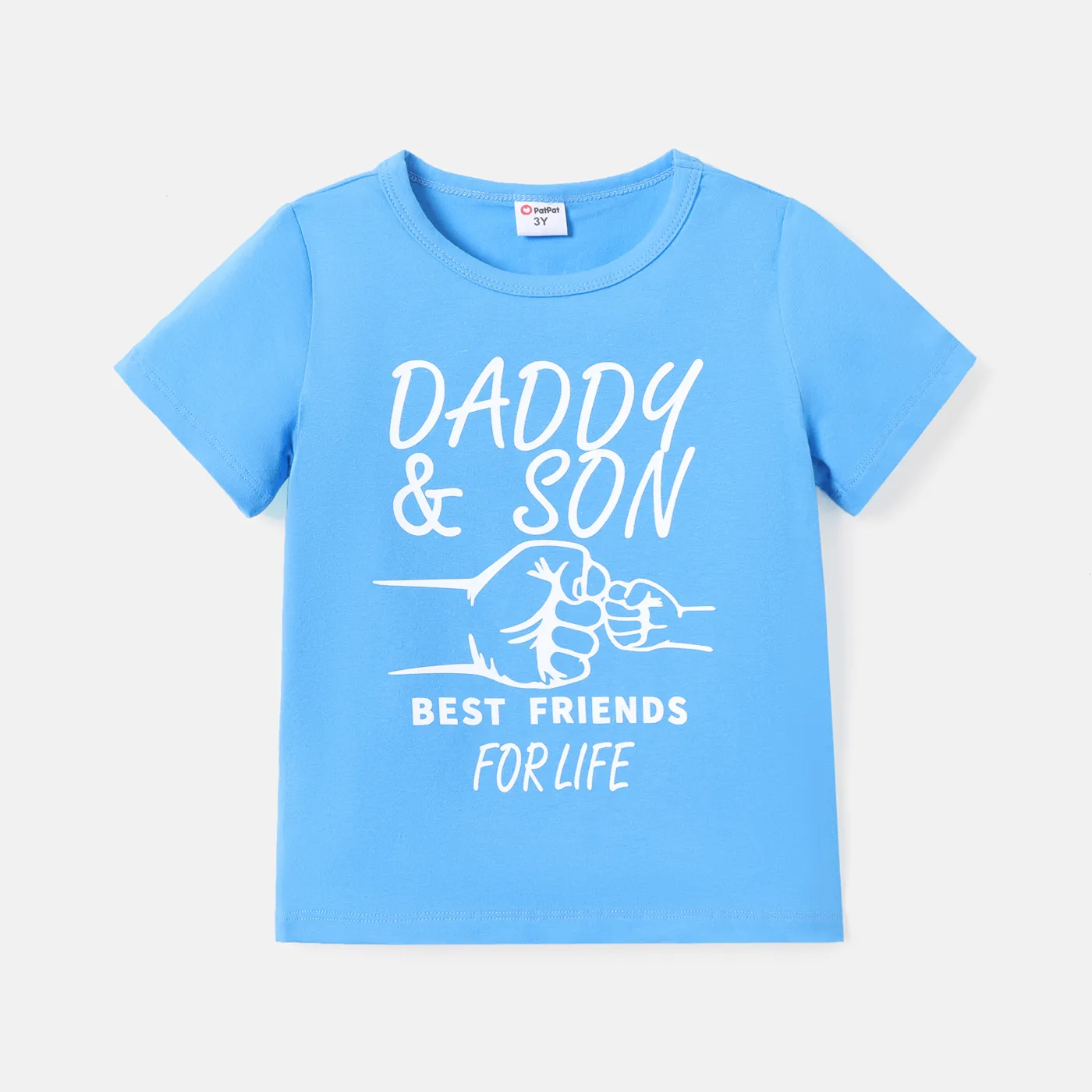 Criança Menino Avant-garde Manga curta T-shirts Azul Escuro