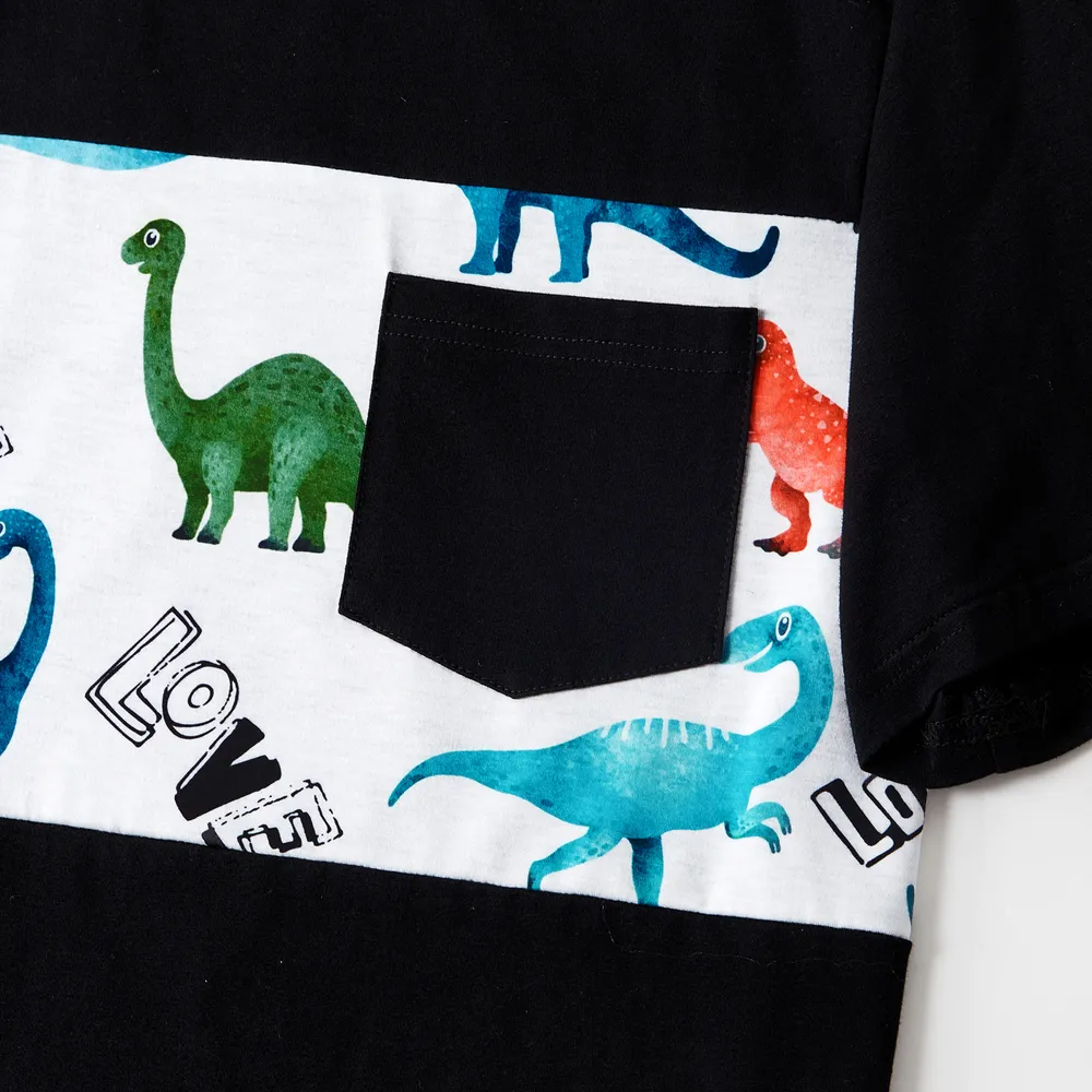 Familien-Looks Dinosaurier Kurzärmelig Familien-Outfits Sets  big image 17