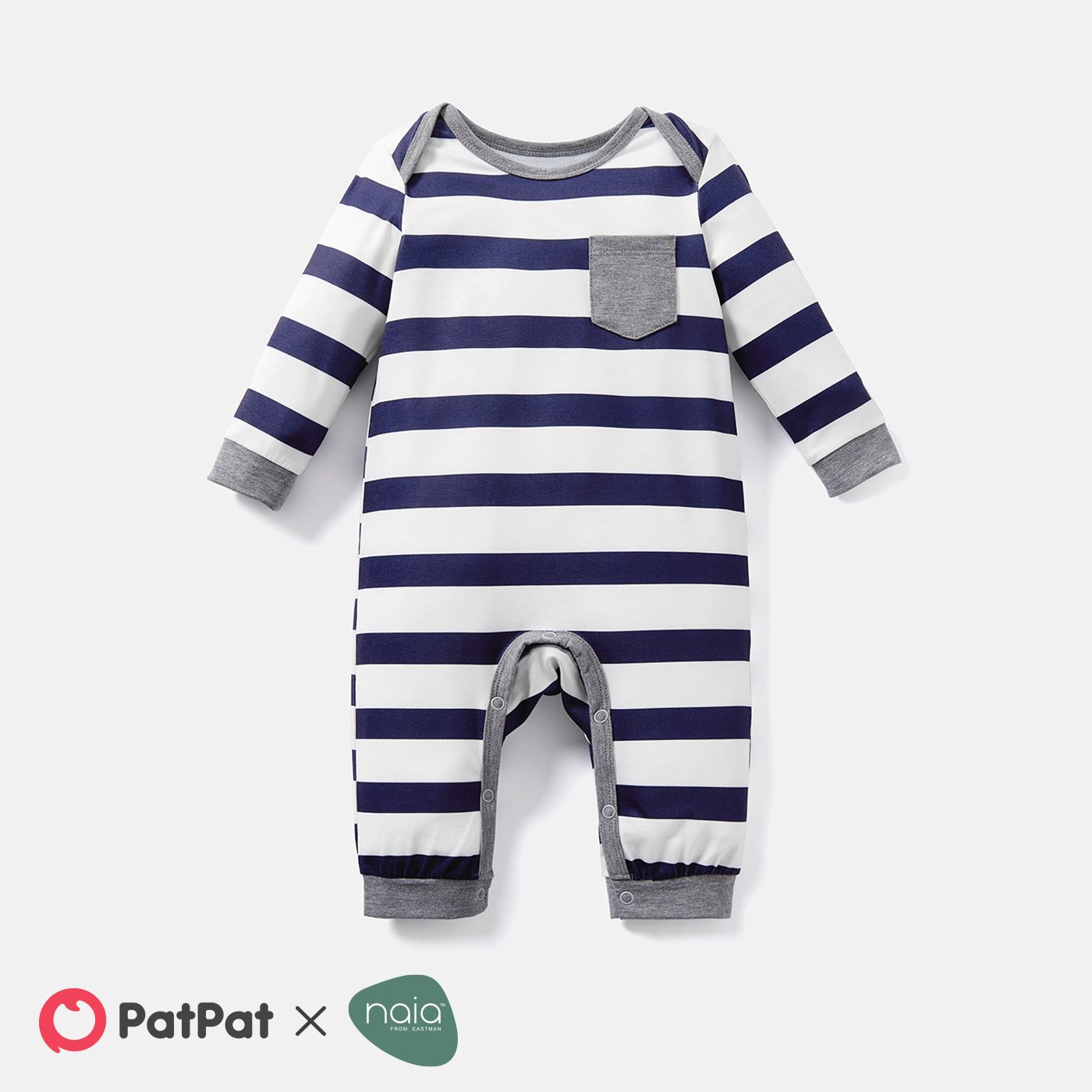 Naia Baby Boy Star Print/Polka dots /Stripe Long-sleeve Jumpsuits