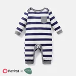 Naia Baby Boy Star Print/Polka dots /Stripe Long-sleeve Jumpsuits COLOREDSTRIPES