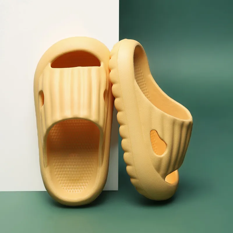 Toddler / Kid Solid Soft Lightweight Slippers Yellow