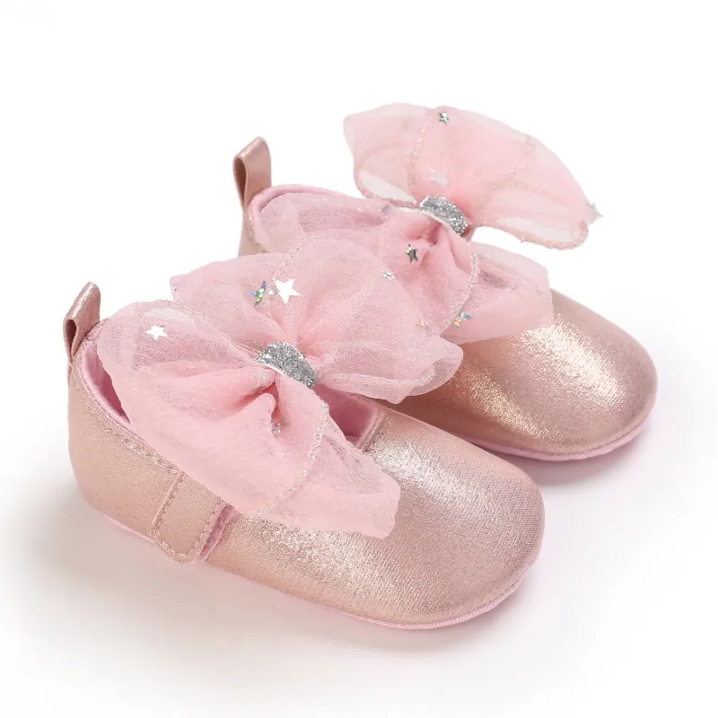 Baby / Toddler Sequin Bow Decor Princess Shoes Pink big image 1