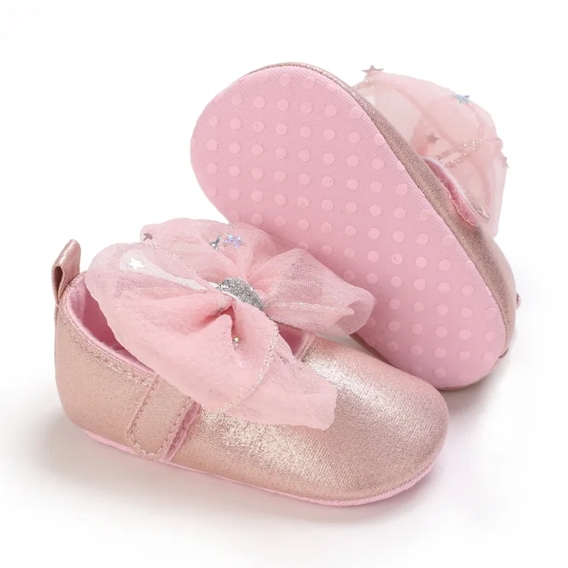 Baby / Toddler Sequin Bow Decor Princess Shoes Pink image 4