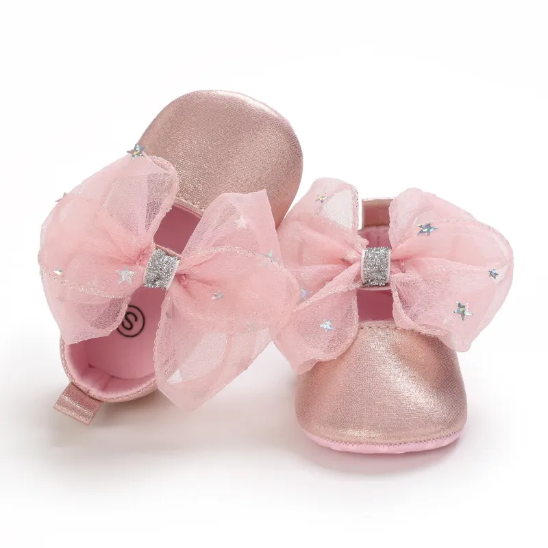 Baby / Toddler Sequin Bow Decor Princess Shoes Pink image 6