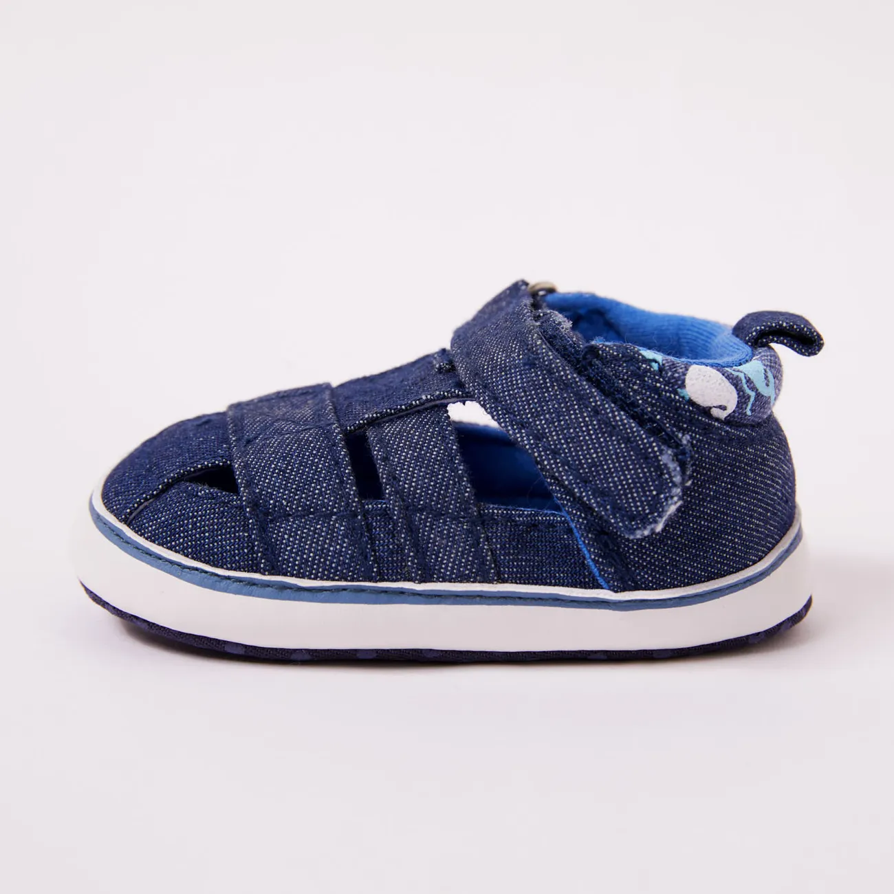嬰兒 男 基礎 純色 學步鞋 藍色 big image 1