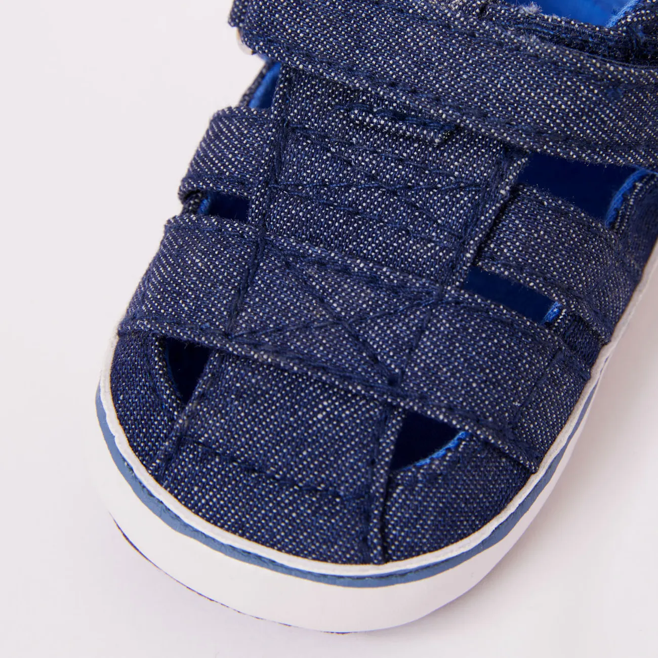 嬰兒 男 基礎 純色 學步鞋 藍色 big image 1