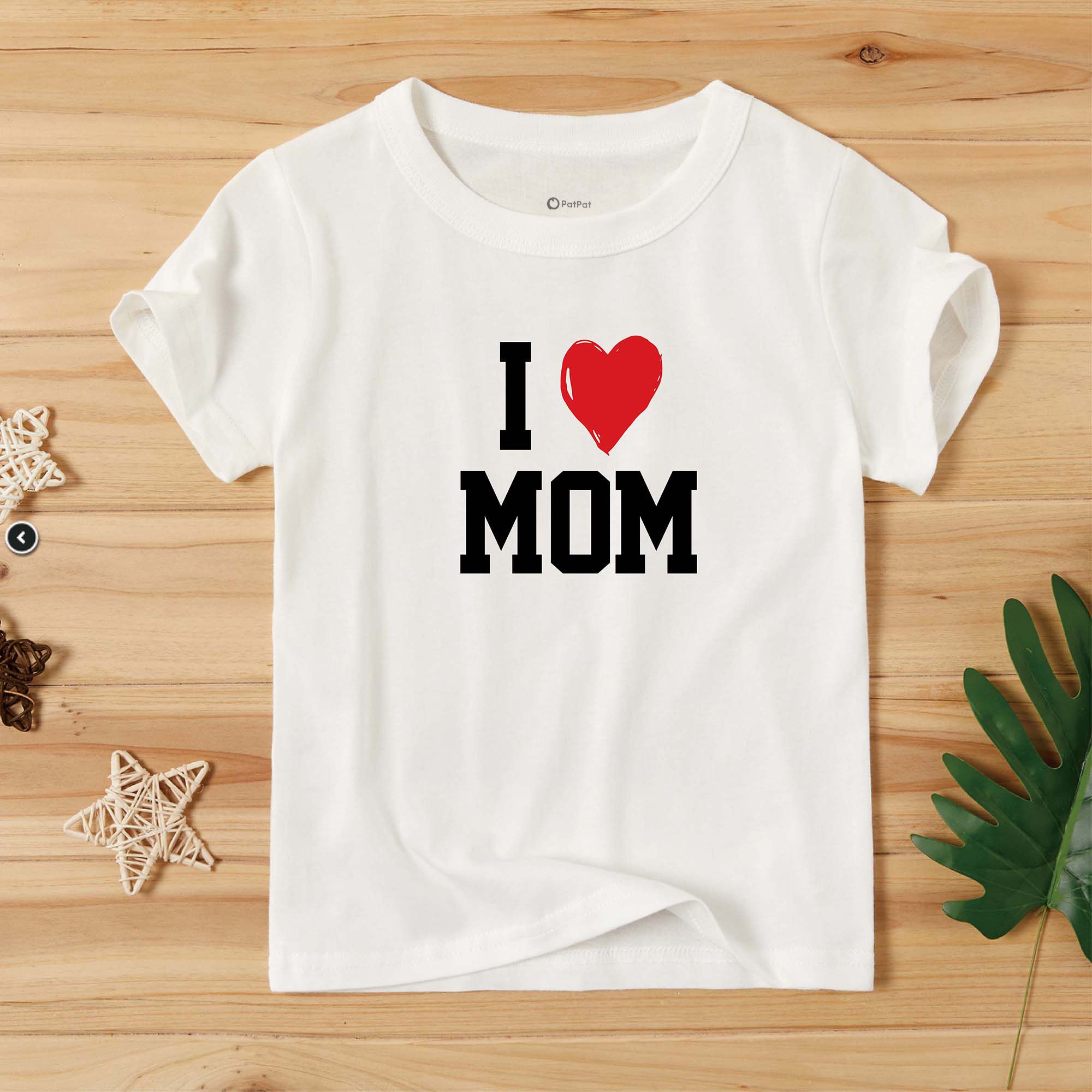 

Fashionable Toddler/Kid Letter Print Cotton Short-sleeve Tee