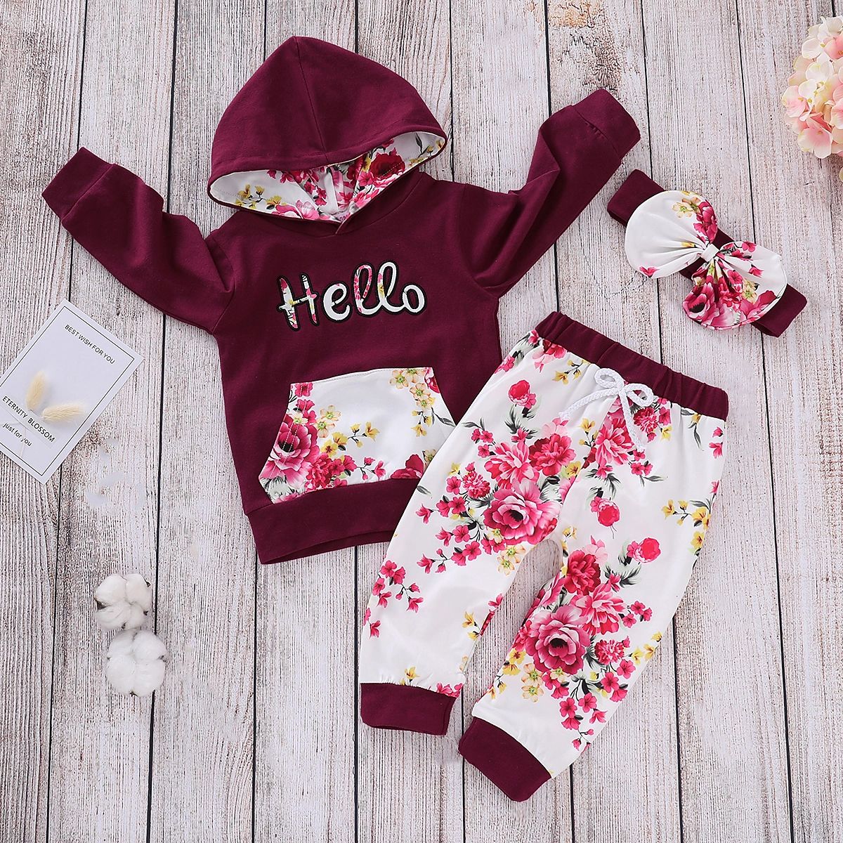 

Naia 2pcs Toddler Girl Letter Print Hoodie Sweatshirt and Pants Set