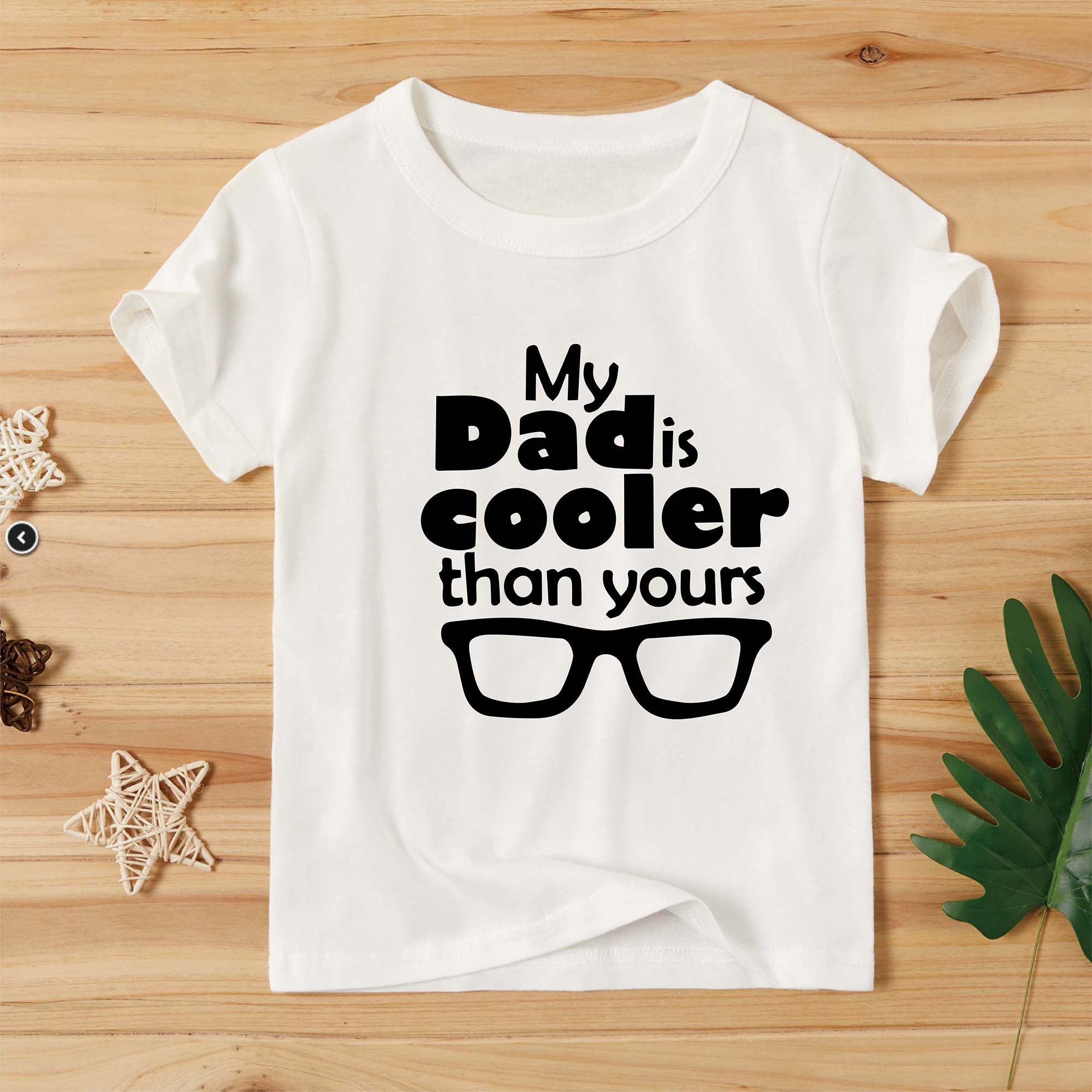 

Toddler/Kid Letter Print Short-sleeve Cotton Tee