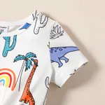 Naia Toddler Girl Dinosaur Print Short-sleeve Dress Colorful image 3