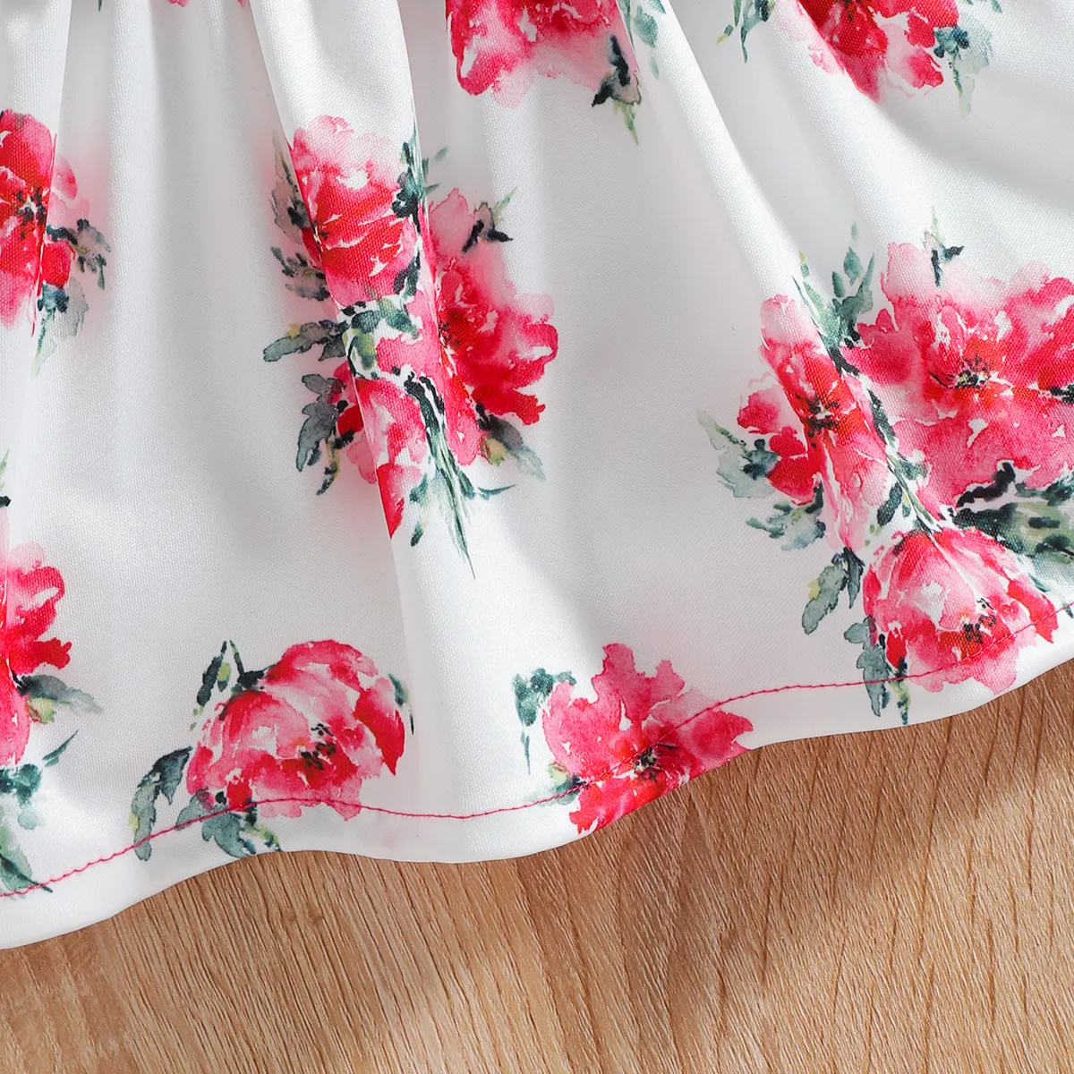 2 unidades Bebé Peça dois em um Flor grande Bonito Manga comprida Vestidos Roseo image 5