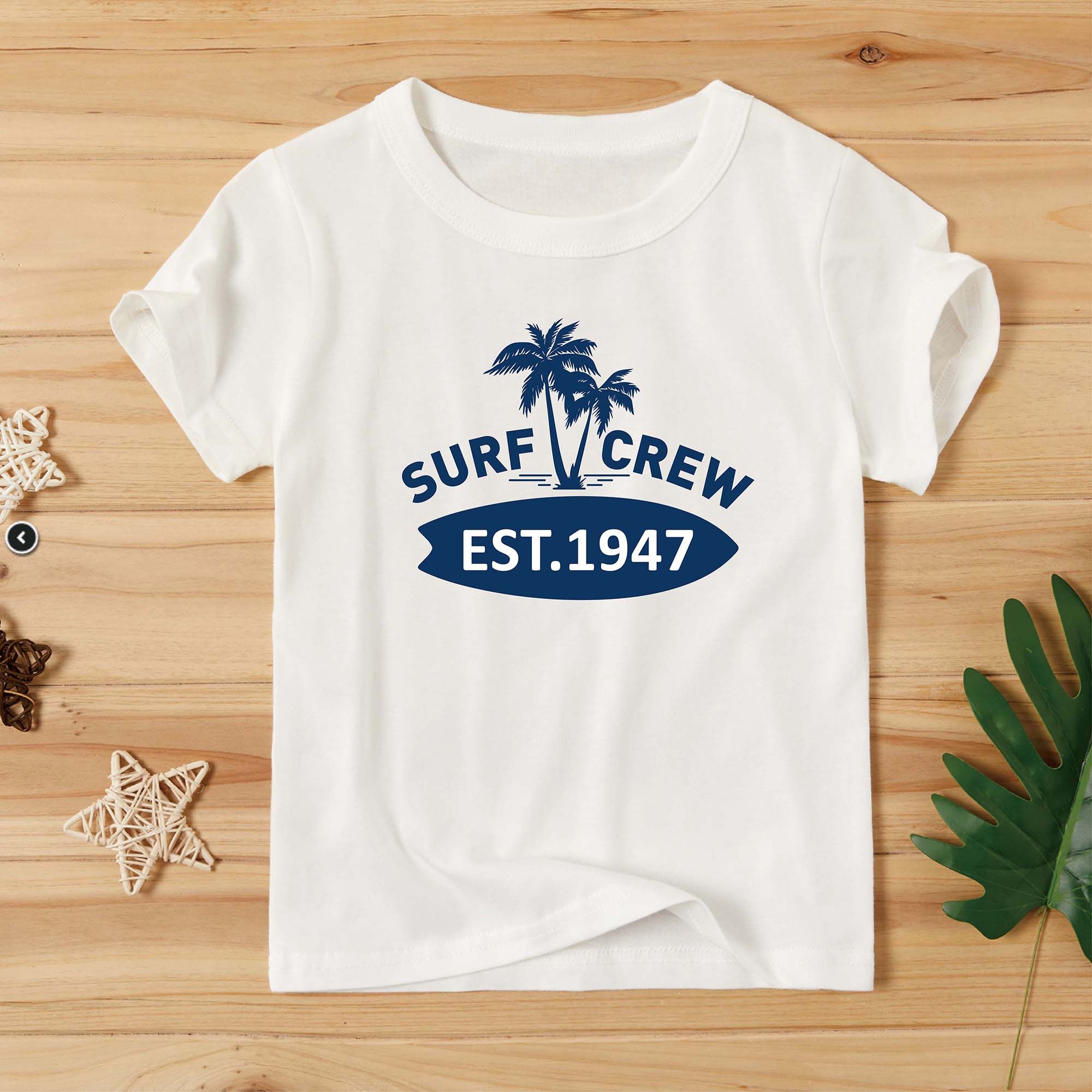 

Toddler/Kid Letter Print Short-sleeve Cotton Tee