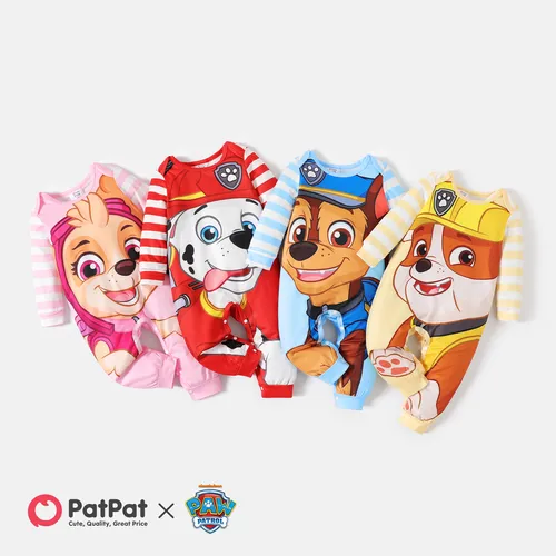 PAW Patrol Baby Girl/Boy Colorblock Striped Long-sleeve Naia™ Jumpsuit