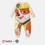 PAW Patrol Baby Girl/Boy Colorblock Striped Long-sleeve Naia™ Jumpsuit TenderYellow