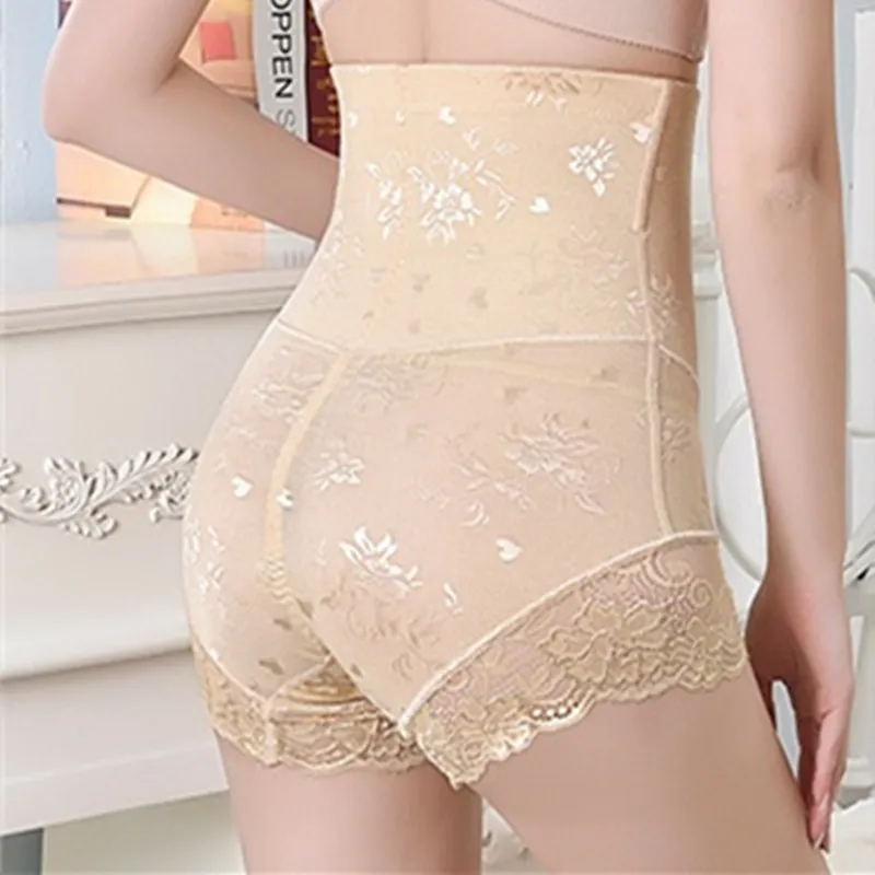Donne a vita alta dimagrimento pancia pizzo slip con cerniera big image 3