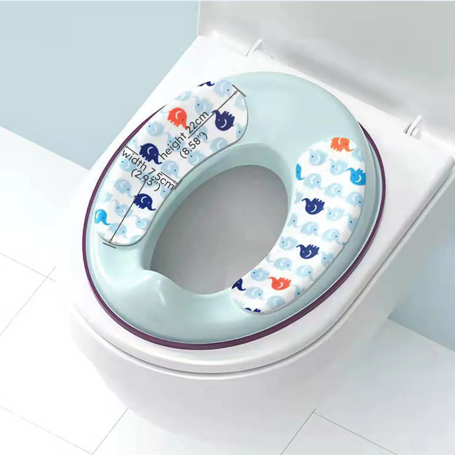 Toilet Seat Paste Sticky Washable Plush Warm Toilet Seat Stickers Toilet Mat Seat Self-Adhesive Cushion Can Be Freely Cropped  image 5