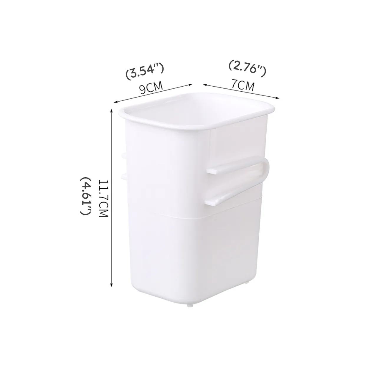 Fridge Sorting Storage Box for Refrigerator Side Door Shelf Connectable Fridge Organizer Bins with Buckle Design White big image 1